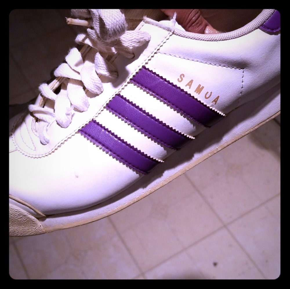 Vintage purple samoa Adidas shoes